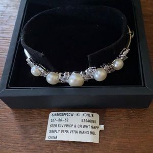 Vera Wang Pearl & Sapphire Bracelet